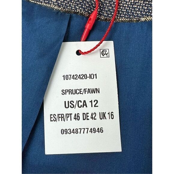 Anne Klein Women’s Blue Printed Blazer Jacket Size 12 Spruce/Fawn - Picture 7 of 14